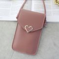 【HOT】 2023 Bag For Women Touch Screen Cell Phone Purse Smartphone Wallet Shoulder Strap Handbag PU Leather Casual Solid Crossbody Bags. 