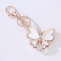 Fashion Butterfly Rhinestone Alloy Keyring Women Key Chain Bag Hanging Decor. 