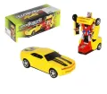 Super ROBOTS Transformer Robot Car Converting To Super Car (Yellow). 