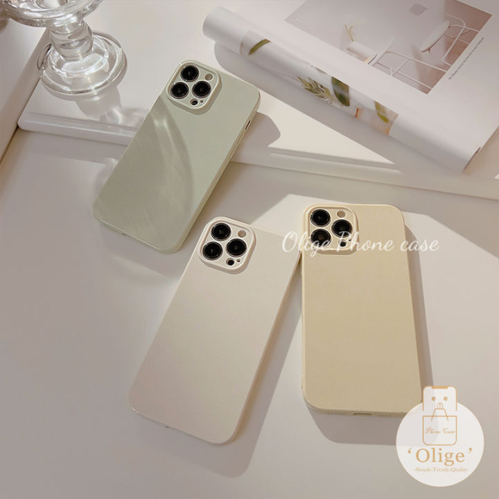 Olige%20Case%20For%20iPhone%2013%2012%2011%20Pro%20Max%20Korean%20Fashion%20Cream%20Shell%20Macaron%20Candy%20Colorful%20Straight%20Edge%20Lens%20Protector%20Soft%20Silicone%20Phone%20Case%20Back%20Cover%20-%20Image%208