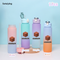 Sutuiying Minecraft Cartoon Game Water Cup Outdoor Large Capacity Plastic Luxury Portable Leak Proof Sports Water Bottle Fitness Running Anime. 