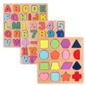 wooden board(alphabet,number and shape)(20*20cm). 