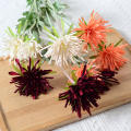 Artificial Crab Claw Chrysanthemum Stem Flocking Needle Lily Wedding Decor Home Garden Ornament. 