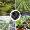 Durable 1/4 Inch Water Irrigation Hose PVC Flexible Irrigation Hose Efficient Black Yard Water Hose Drip Irrigation, Greenhouse, and Hydroponics. 