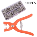 1Set Five-Claw Buckle Installation Tool Pliers Set Sewing-Free Invisible Snap Buttons are Suitable for DIY Crafts. 
