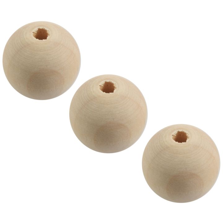 30x%20Natural%20Ball%20Wood%20Spacer%20Beads%2025mm(1inch)%20-Jewellery%20Making%20Findings,DIY%20Crafts%20Wood%20Color%20-%20Image%205