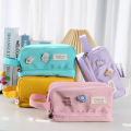 Large Capacity Pencil Bag Aesthetic School Cases Girl Kawaii Stationery Holder Bag Children Pen Case Students School Supplies. 