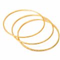 1 Pc Women's Luxury Dubai Gold Bangle 2mm Thin Bracelet For Women Fashion Caved Jewelry GIft #249829. 