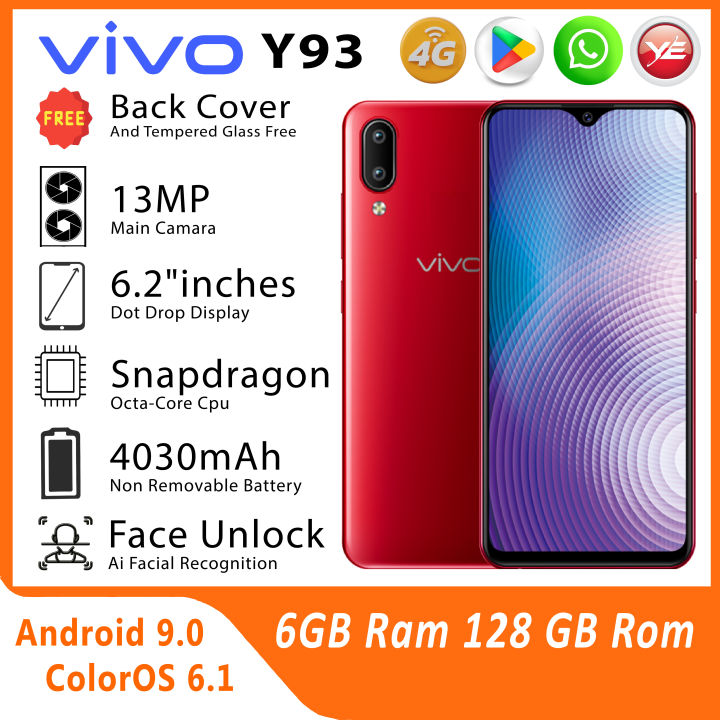 Vivo Y93 - 6GB RAM + 128GB - 𝗙𝘂𝗹𝗹 𝗦𝗲𝘁 𝗦𝗲𝗮𝗹 𝗣𝗮𝗰𝗸 - සම්පූර්ණ කට්ටලය සමග ...