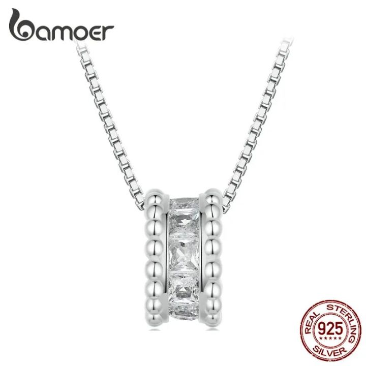 GNOCE Sterling Silver Hourglass Pendant Charm - 18K Rose Gold Plated With Zircon, Fits Pandora Bracelets & Necklaces - View #5