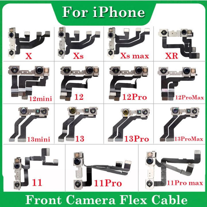 1Pcs Front Camera Flex Cable Repair Parts For iPhone X XR XS MAX 11 12 ...