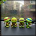 Teenage Mutant Ninja Turtles TMNT Set of 4 Mini Figures PVC Dolls Car Decor Gift For Children Playing Mini - Figures. 