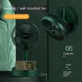 Desktop Electric Fan 180 Degree Adjustable Portable Fan Telescopic USB Rechargeable Fan Wireless Floor Standing Fan Mini Fan. 