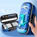 Portable Capybara Password 3D Pencil Case Large Capacity Waterproof Stationery Organizer Cute Cartoon Storage Box Girl. 