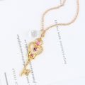 Sailor Pendant Moon Love Crown Magic Key Necklace Sweater Chain for Women Girl Jewelry Gift. 