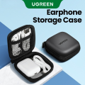 UGREEN Earphone Case Small Headphone Hard Case Carrying Bag Pouch with Mesk Pocket and Double Zipper for AirPods, in-Ear Earbuds. 