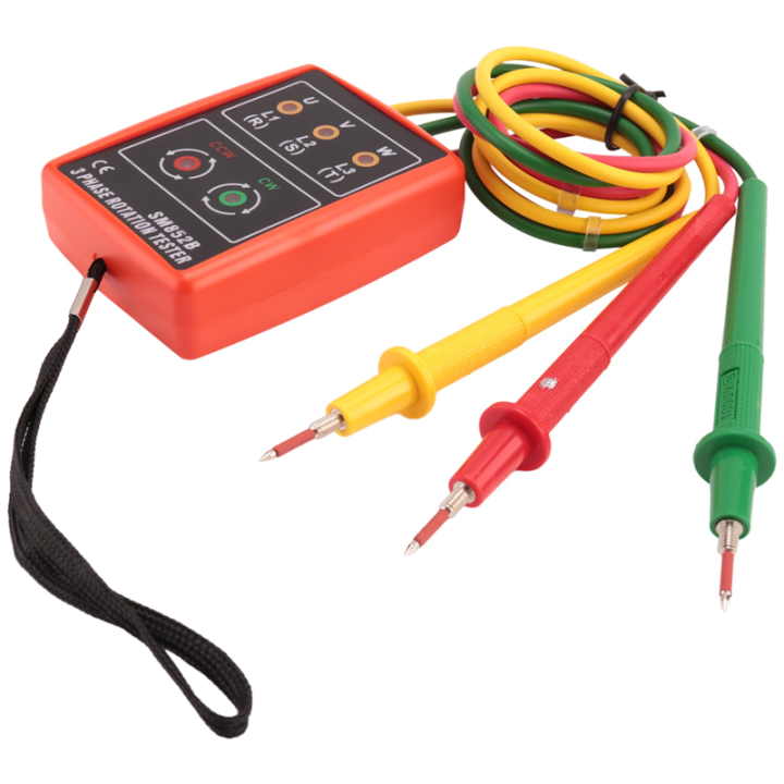 New 3 Phase Sequence Rotation Tester Indicator Detector Meter LED ...