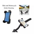 Universal Bike and Motorcycle Phone Mount Bicycle Handlebar Holder Cradle Stand For Mobile Phone and GPS. 