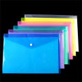 Plastic Filing Products Snap Closure File Folder Lightweight Expanding Wallet Portable File Folder A4 Size Storage Bag. 
