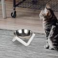 Raised Cat Bowl Kitten Food Bowl Single Nonslip Snack Bowl Lightweight Stable Elevated Bowl Pet Bowl for Indoor Cats Kitty Pets Supplies. 
