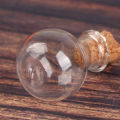 10Pcs/Set Small Glass Bottles Clear Mini Wishing Bottles with Cork Stoppers. 