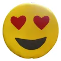 Emoji face pillow. 