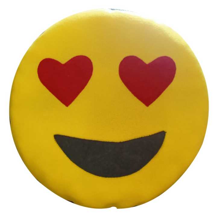 Emoji face pillow