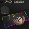 Skyloong LED Luminous Colorful Lights RGB Gaming Mouse Pad Keyboard Mat for Computers. 