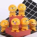 Cute Emoji Mini Shaking Funny Smile Face Springs Dancing Toys Pack of 6. 