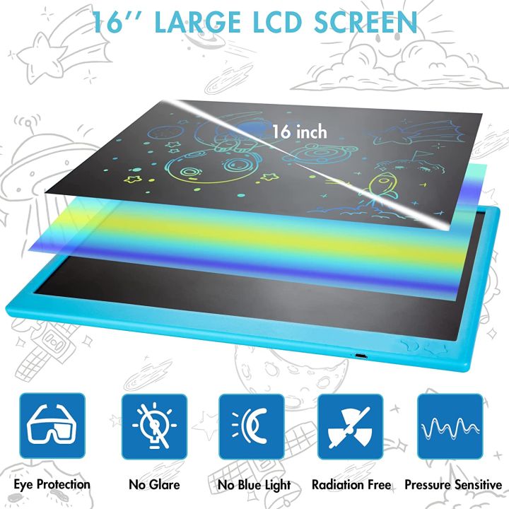threetrees%2016%20Inches%20LCD%20Writing%20Tablet,%20Rechargeable%20Colorful%20Screen%20Drawing%20Sketching%20Tablets%20Drawing%20Board,%20Doodle%20and%20Scribbler%20Boards%20for%20Toddler%20Kids,%20Electronic%20Educational%20Learning%20Toys%20for%203%20-%2012%20Year%20Old%20Kids%20Boys%20Girls%20-%20Image%203