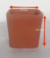 Cactus pots, natural clay. 