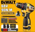 Dewait Original 149V Cordless Drill Set Battery Handheld Drill lmpact Drill Bits Screwdriver Hammer Drill. 