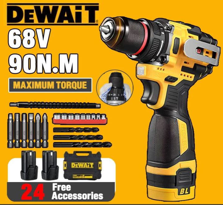 Dewait%20Original%20149V%20Cordless%20Drill%20Set%20Battery%20Handheld%20Drill%20lmpact%20Drill%20Bits%20Screwdriver%20Hammer%20Drill%20-%20Image%209