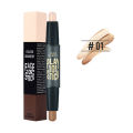 Double Head Highlighter Contour Stick 2 In 1 Professional Makeup Base Foundation Cream Shadow Concealer Pen Face Bronzer. 