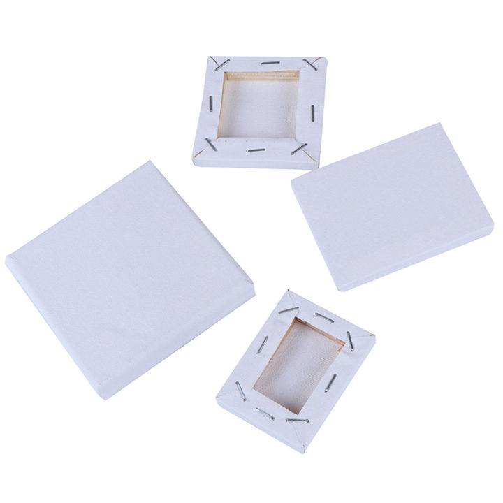 Blank White Mini Small Stretched Artist Canvas Art Board Acrylic Oil ...
