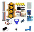 Arduino 4wd Obstacle Avoidance  Robotic Full Car Kit/2x18650 3.7v 1000mAh Lithium Ion battery/18650 3.7V Lithium Ion Battery Holder/DC Switch. 