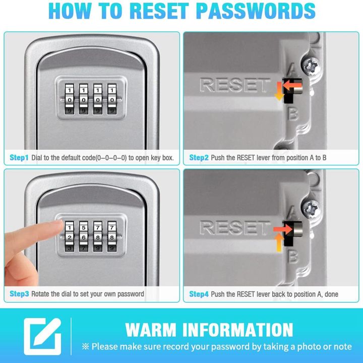 Key%20Lock%20Box%20Wall%20Mounted%204%20Digit%20Combination%20Lock%20Box%20for%20House%20Key%20Weatherproof%20Security%20Key%20Storage%20Lock%20Box%20Silver%20-%20Image%206