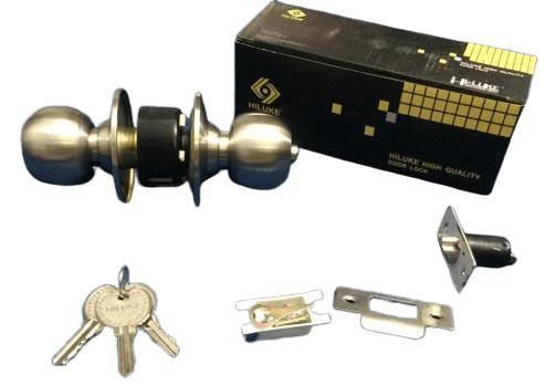 Hiluke & Khs Stainless Cylindircal Lock Door Lock Cylindircal Mortise Door Lock Superior Quality