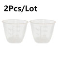 2pcs/lot Rice Cooker Measurement Tools Measuring Cup Food Grade Plastic Rice For Dry And Liquid Ingredients 160ml. 