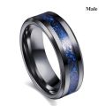 Charm Couple Ring Men's Stainless Steel Celtic Dragon Ring Blue Zircon Women's Ring Sets Valentine's Day Wedding Band Jewelry. 