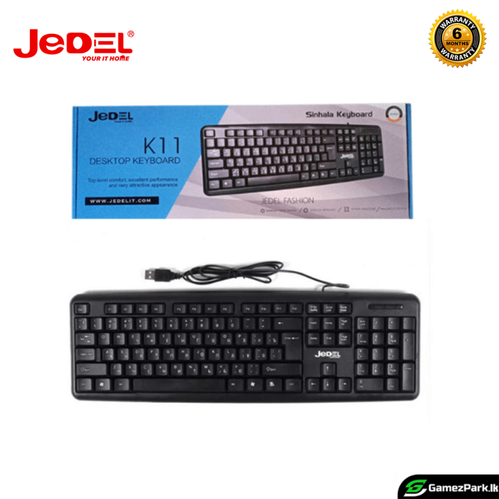 JEDEL%20K11%20USB%20Wired%20English%20%E0%B7%83%E0%B7%92%E0%B6%82%E0%B7%84%E0%B6%BD%20%E0%AE%A4%E0%AE%AE%E0%AE%BF%E0%AE%B4%E0%AF%8D%20Three%20language%20Basic%20Keyboard%20For%20Desktop%20and%20Laptop%206%20Months%20Warranty%20%5BAuthorized%20Dealer%5D%20-%20Image%203