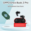 Original For OPPO Enco Buds 2 Pro Solid color cartoon Silicone Earphone Case Cover. 