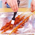 Bbq Brush cake decorating brush bbq Brush Basting and Pastry Brush Brush Oil Brush Turkey Baster Barbecue Kitchen Utensil for Grilling and Marinating Sauces Marinade Long Handle-2pc. 