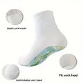 Acupressure Massage Socks and Stick Set - Adjustable Height, Polyester, for Men and Women, Foot Reflexology Socks with 1 Pair + 1 Massage Stick. 