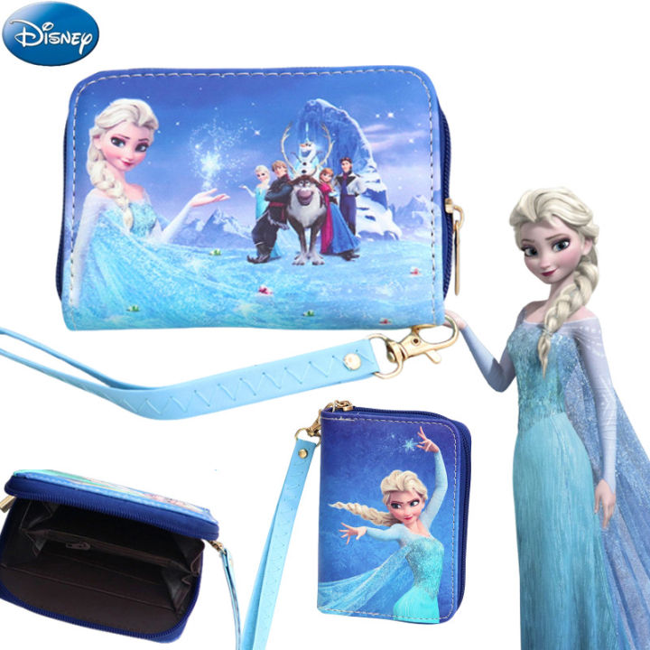 Kawaii Disney Frozen Elsa Girls wallet Cartoon Disney Princess Anna ...