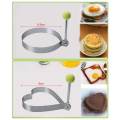 【BestGO】Single 1pcs Random Fried Egg Rings Mold Non Stick for Griddle Pan Egg Shaper Pancake Maker with Handle Stainless Steel Egg Form Cooking. 