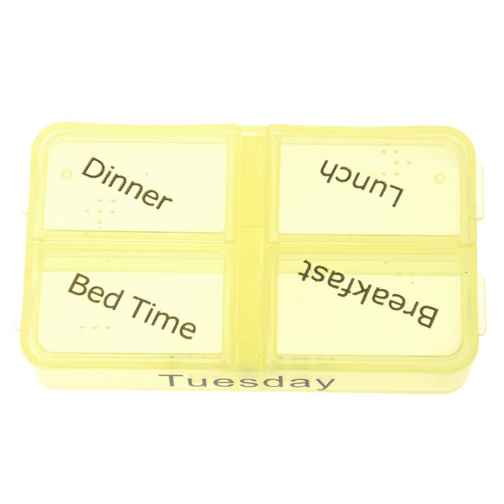 7%20Day%20Tablet%20Pill%20Boxes%20with%20Metal%20Curtain%20Tassel%20Tie%20Back%20Tieback%20Mini%20Wall%20Hooks%202PCS%20Red%20Bronze%20-%20Image%203