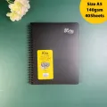 Tropical Blue Arto Hardcover Black Paper Sketch Book Wire O A4 A5 Notebook Drawing For Artists Lukisan Drawing Sketching. 