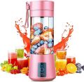 Juicer Cup Travel Personal USB Mixer Portable Juice Blender with 14.3oz 380ml Updated 4 Blades and More Powerful Motor 4400mAh Rechargeable Battery Electric Fruit Mixing Multi Function Machine Juice. 