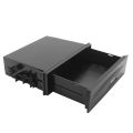 BRADOO- Universal Car Storage Box CX-38 Single Layer Auto Single Din Dash Radio Installation Pocket-Kit 177X50X120mm. 